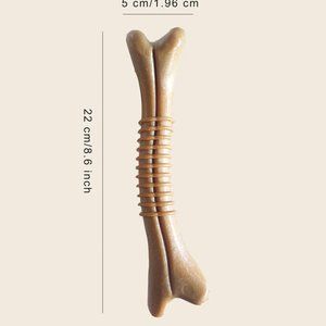 New Dog Wooden Durable and Interactive Bone Toy For Teeth Cleaning